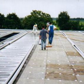 Aanleggen rubber dak