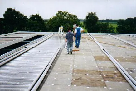 Aanleggen rubber dak